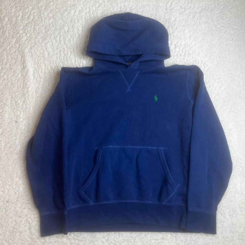 Polo‎ Ralph Lauren men's blue embroidered pony hoodie boxy M